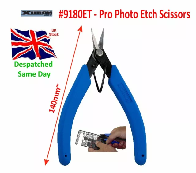 Xuron 9180ET Professional Photo Etch Scissors Craft modelling- USA Made pliers