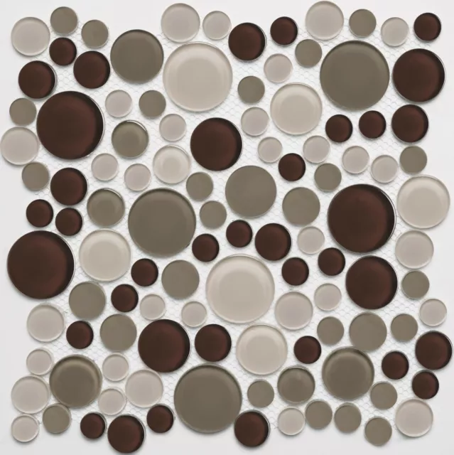 Simple Tile - Glass Mosaic Tile For Kitchen Backsplash, GM 4103 - Frappuccino
