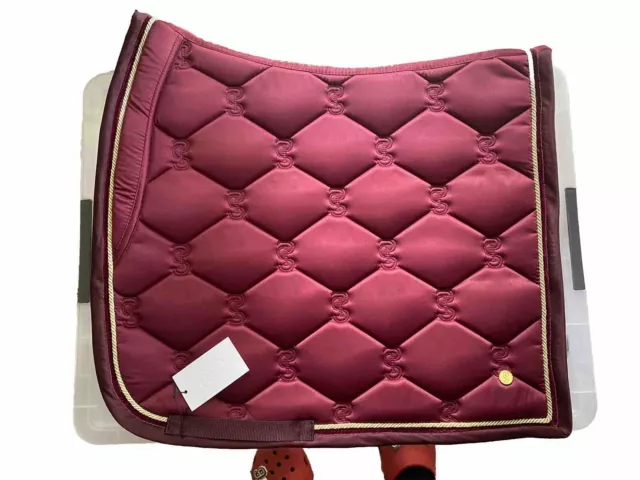 PS OF SWEDEN Dressage Saddle Pad (FULL SIZE) - XMAS21 DUSTY WINE - BRAND NEW