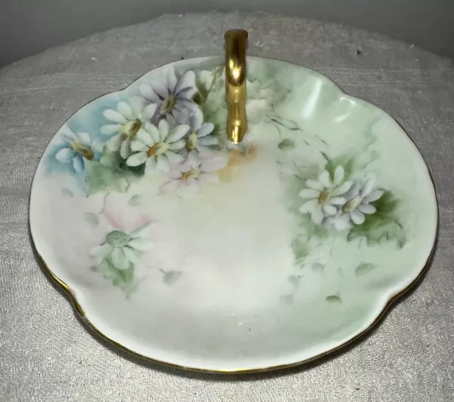 Antique Tressemann & Vogt T&V  Limoge France Depose Floral Handled Bone China