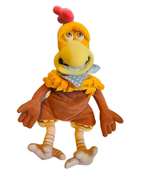Vintage Playmates Chicken Run Movie Rocky  Beanie Soft Toy Plush 2000 DreamWorks