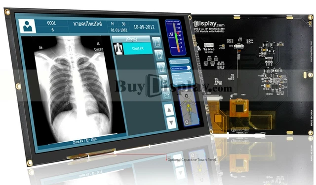 9" inch TFT LCD Display Capacitive Touch Screen w/RA8875l,I2C+Serial ,Tutorial