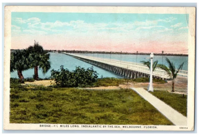 c1910 Bridge Trees Indialantic Sea Melbourne Florida FL Vintage Antique Postcard