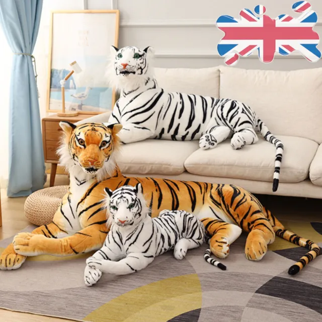 Large Giant Tiger Teddy Doll Toy Leopard Wild Animal Soft Stuffed Toy Kids Gifts