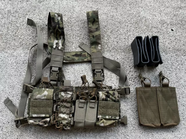 HALEY STRATEGIC D3CR Chest Rig Multicam With MP2 Inserts And Mag Wedge ...
