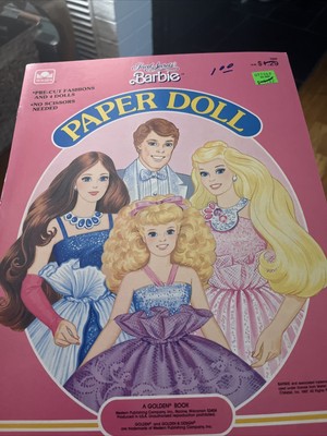 1987 GOLDEN ~ Jewel Secrets Barbie Paper Dolls - New & Uncut $10.00