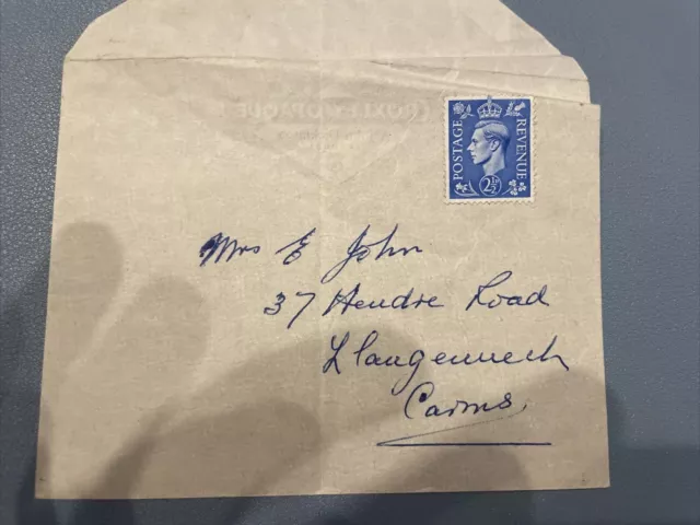 Rare Blue stamp 2 1/2 Penny King George VI