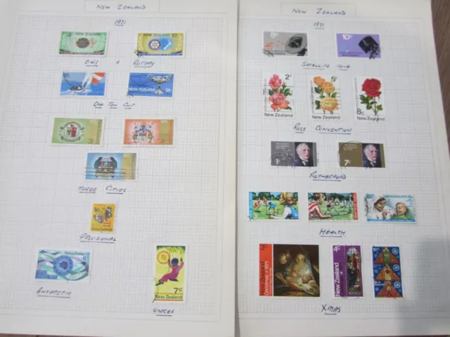 NZ stamps 1971 Full set of annual issues + 4 cent surcharge 23 in total CHEAP