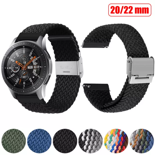 Uhrenarmband Nylon Sport Armband Loop Uhrenarmbänd Universal Ersatzband 20 22 mm