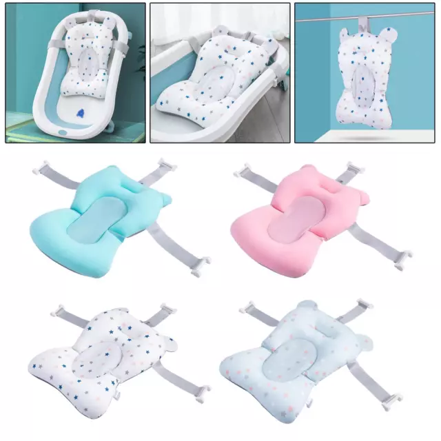 Foldable Baby Bath Tub Pad Anti-Slip Comfortable Baby Safety Shower Mat Baby