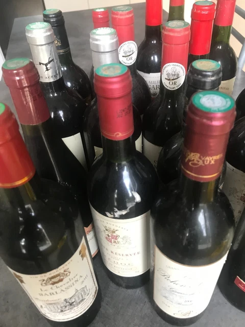 lot de bouteille de vin