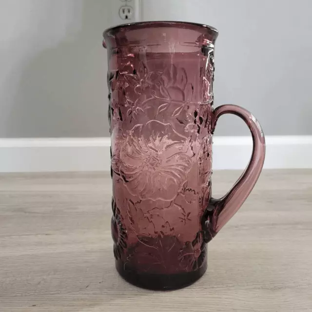 Vintage amethyst purple glass pitcher