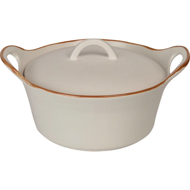 Piatto da Forno con Coperchio E Manici, Ceramica, 350 ML