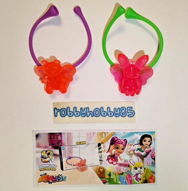 Serie Completa Bracelet Crystal Animals Vt035 - Vt036 + 2 Bpz Kinder Italia 2023
