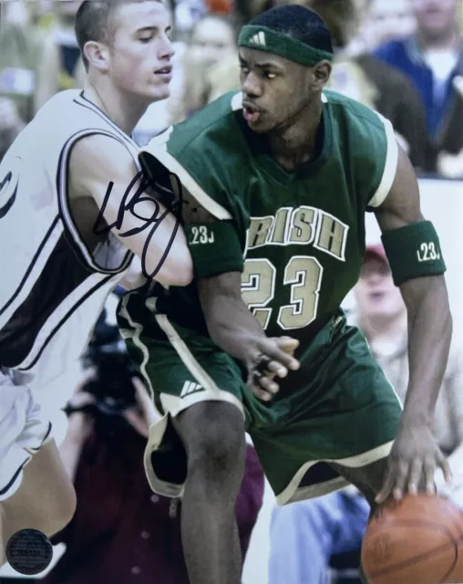 VTG LeBron James Rookie Rare Hand Signed 10x8 Autographed High School with COA