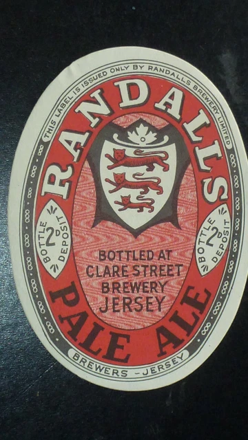 EN.geg.D. UK RANDALLS  Brewery JERSEY beer labeL NR 903