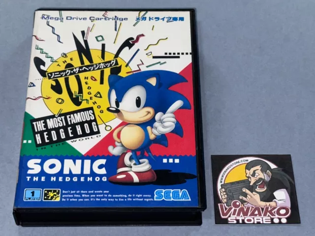 Sonic Thr Hedgehog Sega Megadrive Genesis Ntsc-J En Buen Estado.