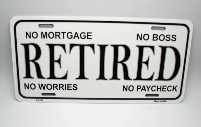 Retired Metal Car License Plate Autotag. Retired Car License Plate