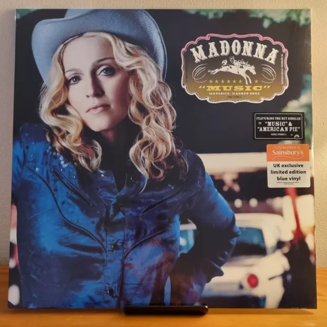 Madonna Music Sainsbury UK Exclusive Limited Edition Blue Vinyl. Sealed