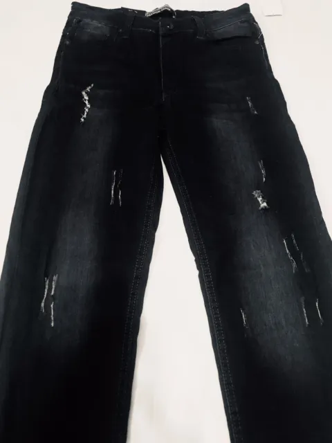 XS PREMIUM SKINNY Stretch Jeans Ripped Distressed Slim Fit Denim Pants ...