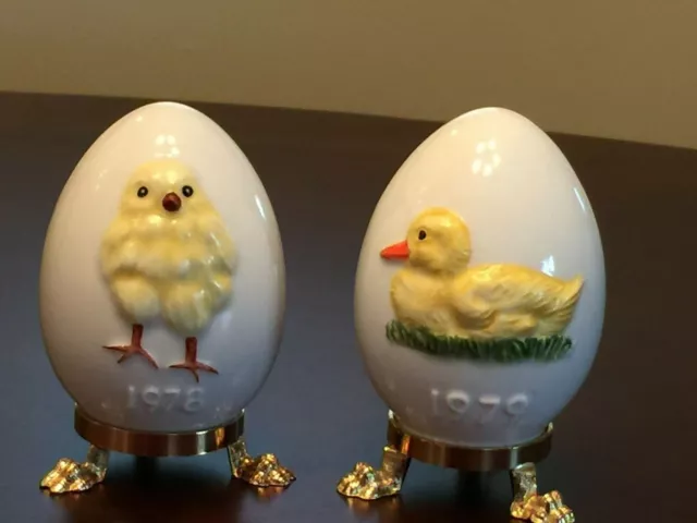 1978 - 1979 GOEBEL ANNUAL EASTER EGG West Germany first second 1st 2nd edition