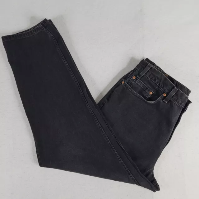 Vintage Levis 550 Jeans Mens 36x30 Black Relaxed Baggy Distressed Faded Y2k USA