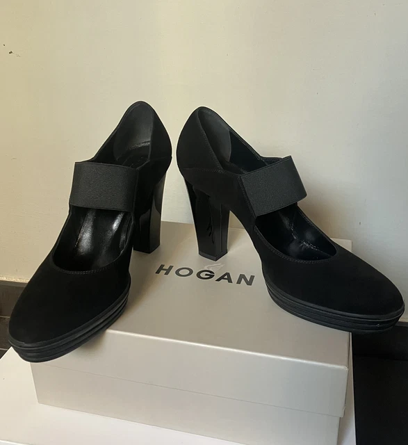 SCARPE DECOLLETE HOGAN pelle nera scamosciata tg.40ITA ottimo status EUR 80 00 PicClick IT