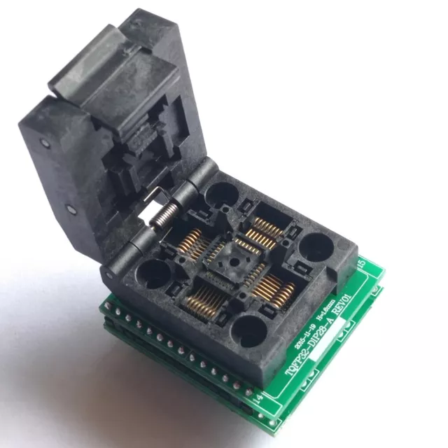 TQFP32 QFP32 FQFP32 PQFP32 to DIP28 programmer IC Socket Adapter Atmega8 AVR MCU