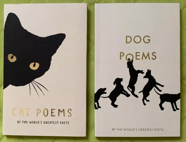 ‎2 Books: Dogs + Cats Poems by the World's Greatest Poets PB UNUSED