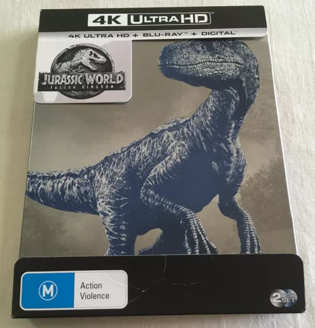 Jurassic World : Fallen Kingdom - 4K Ultra HD + Blu-ray + Digital - Édition  boîtier SteelBook