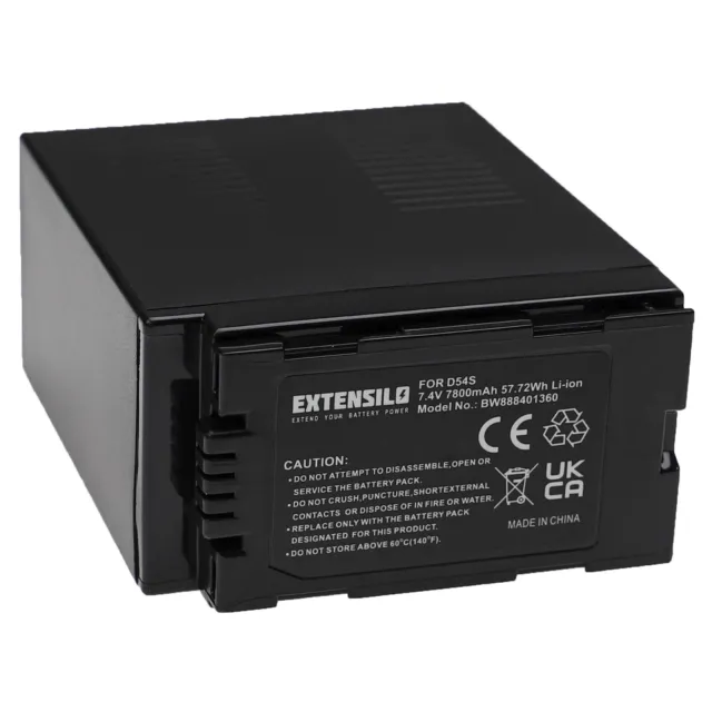 Battery for Panasonic AG-HPX250EN AG-HPX250EJ AG-HPX250 AG-HPX171E 7800mAh