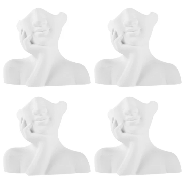 4 piezas jarrón de cerámica moderno jarrón abstracto humano nórdico
