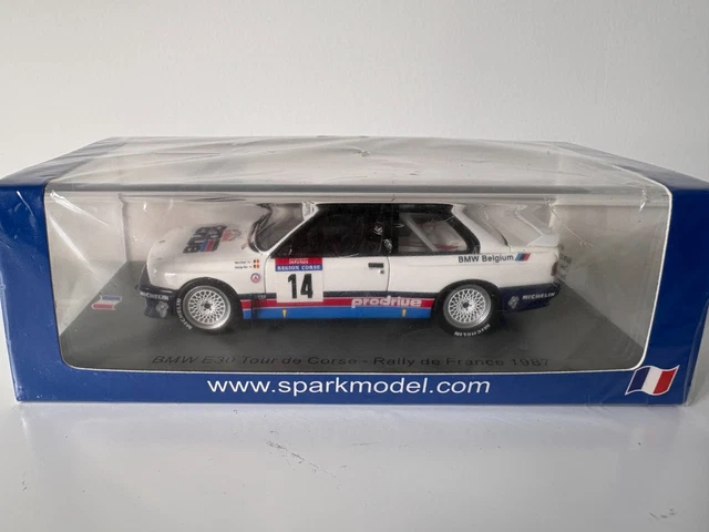 Spark 1:43 BMW M3 (E30) #27 Rallye Tour de Corse 1990 Dor, Viale S8486