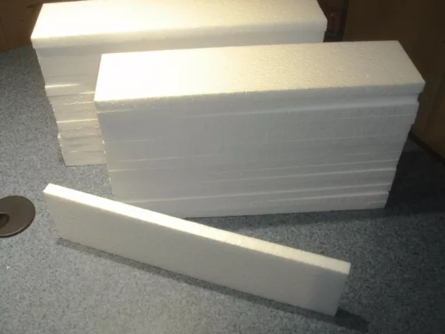 8 pcs NEW Styrofoam Sheets (14 1/2 X 12 X 3/4) - Craft Or Packaging  Sheets