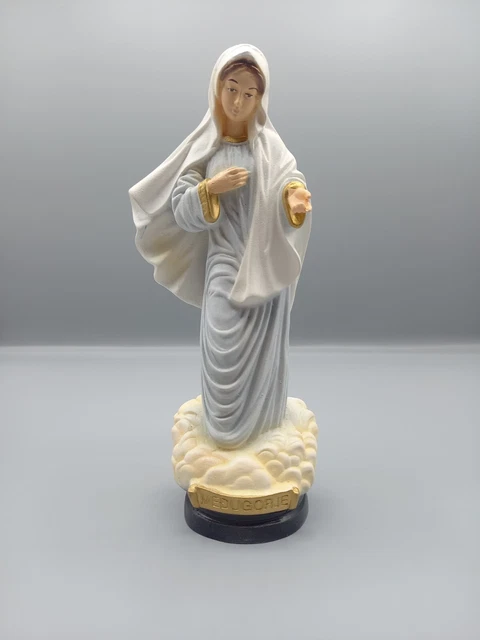 Statuina In Ceramica Madonna Di Medugorje 20 Cm
