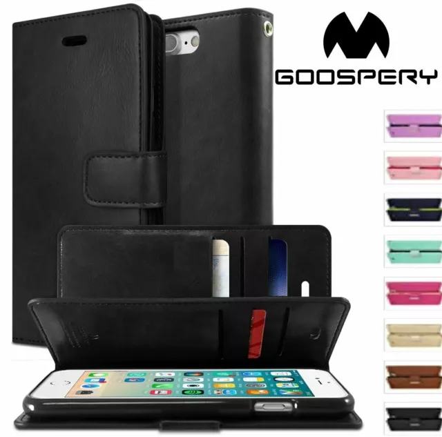 Flip Wallet Case Fit iPhone 7 8 Plus SE Flip Case Cover 6 6s Card Leather soft