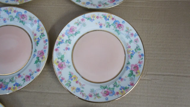 10 assiettes à dessert en porcelaine « SELTMANN BAVARIA » floraux