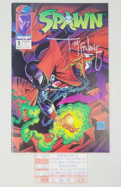 SPAWN #1 Signed By Todd Mcfarlane IMAGE COMICS (1992)