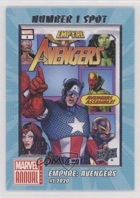 2020-21 Upper Deck Marvel Annual Number 1 Spot Empyre: Avengers #1 #N1S-22 0kr6