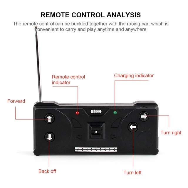 COKE CAN MINI Cans RC Car with Roadblocks Plastic RC Car Car Model for