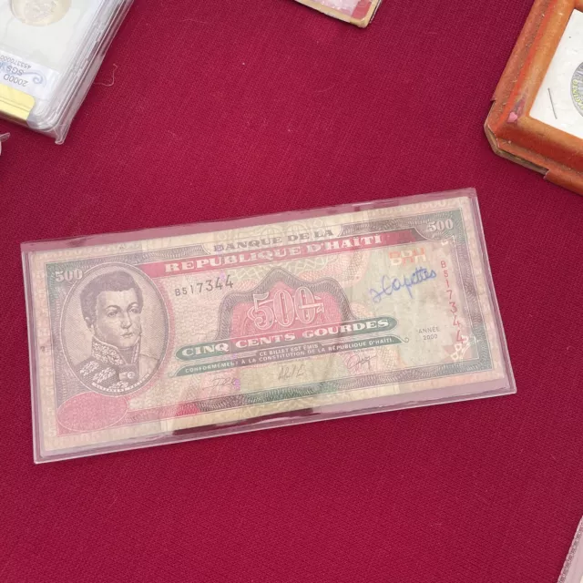 Haiti  🇭🇹 500 Gourdes  2000-ink Stains-B517344