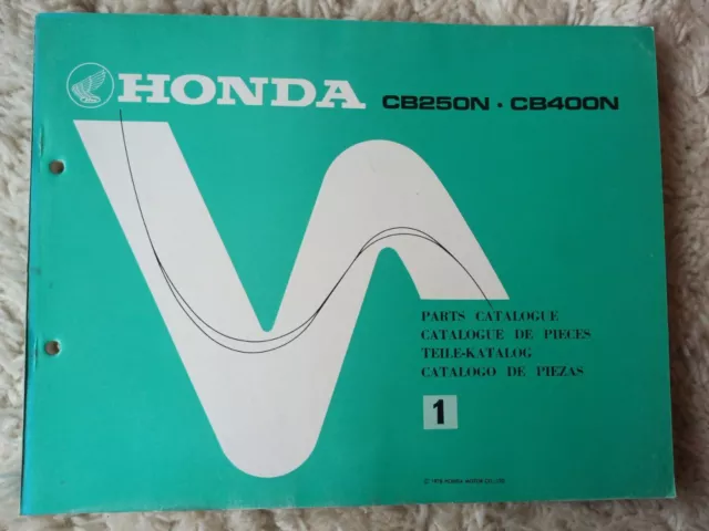 Honda CB250N CB400N Teile-Katalog Parts Catalogue