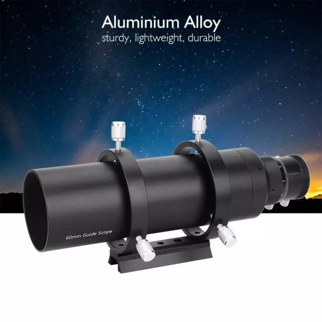 60mm Guide Scope Finderscope+Staffa Per Telescopio Astronomia Astronomico