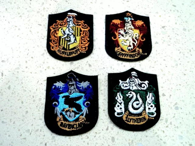 Harry Potter Hogwarts School Crest Patches Embroider Applique Badge Iron Sew On1