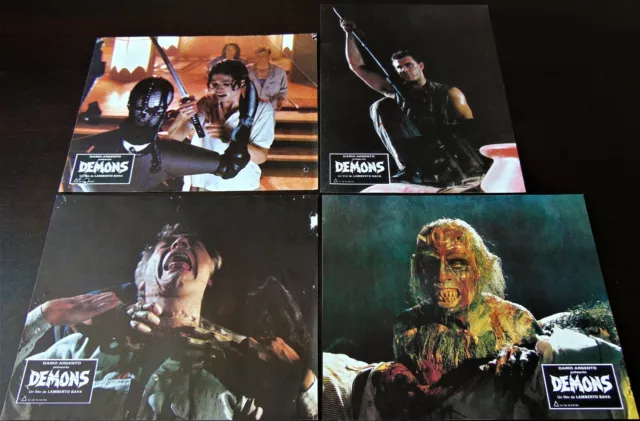 Demons* 8 Photos Lobby Cards France *24x30cm *9"11" 1985