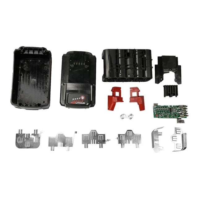 18650 - Placa protectora + Carcasa de plástico para 18-V--6.0AH-15--Sch Q1G3