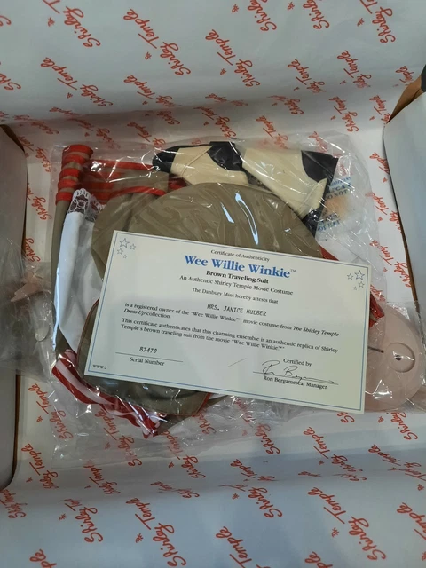3 Shirley Temple Dress Up Doll Outfits, Wee Willie Winkie, Curly Top, Pink Sleep 4