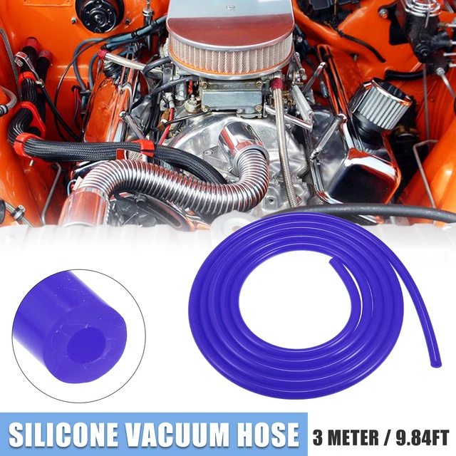 5mm ID 9.84ft Car Silicone Vacuum Hose Pipe Water Air Boost Line Tube Blue