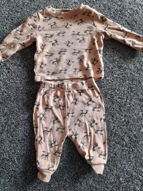 Baby Boys Girl Unisex Outfit Clothes newborn long sleeve top / Pants panda print