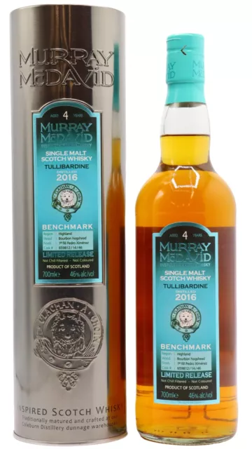 Tullibardine - Murray McDavid - Benchmark 2016 4 year old Whisky 70cl